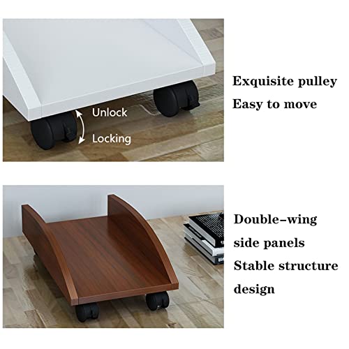 Soporte para CPU JKSVTF de MDF con ruedas con freno 39.7 x 23.5 cm miniatura 3