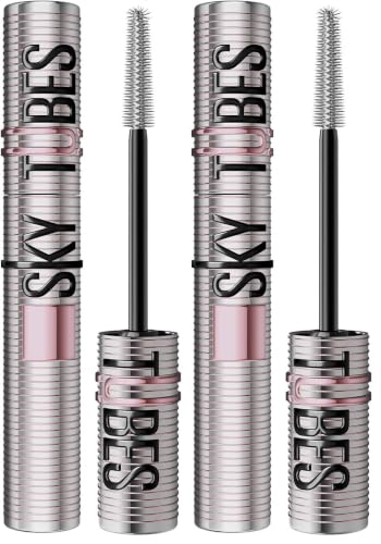 Image of Maybelline Lash Sensational Sky Tubes Tubing Mascara, Very Black (Pack of 2)
