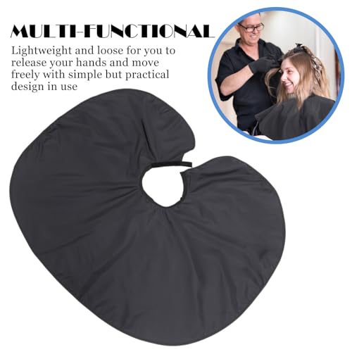 Capa para Corte de Pelo Profesional Impermeable Negra miniatura 6