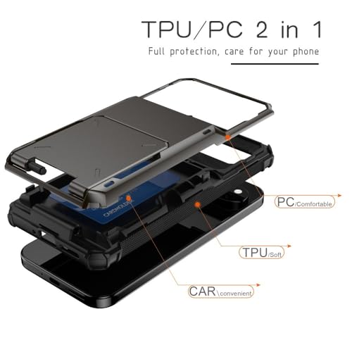 Coque rigide Pixel 9A blanche évite les rayures avec fente carte pratique