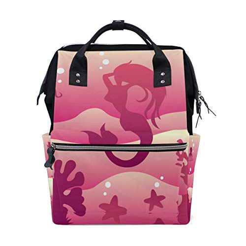 zaino da viaggio con sirena in tela