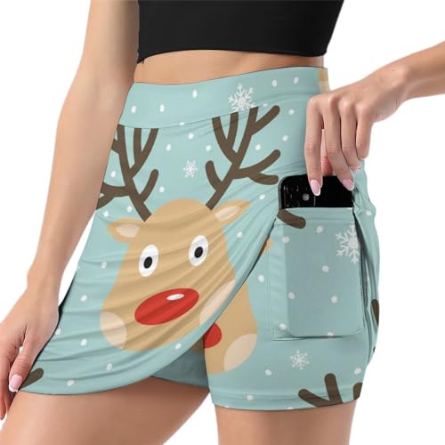 Jupe short de golf athlétique avec poche intégrée pour le running