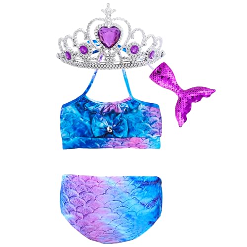 Image of Toddler Girls Ruffle Swimsuit Bathing Suits 3-12Y Dark Blue