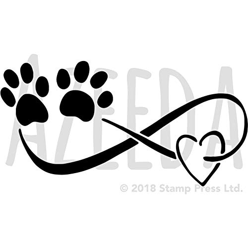 Azeeda A4 'Infini Pattes de Chien' Pochoir Mural (WS00032959)