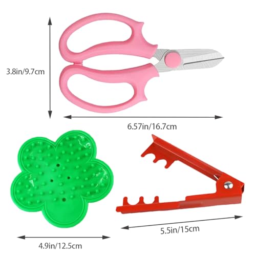 4PCS Gardening Gloves & Shears Scissor & Rose Thorn Stem Stripper Remover Tool, Flower Stem Stripper Tool for Garden & Florist supplies - Image 3
