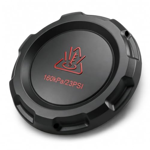 Image of EVRBUL Coolant Expansion Tank Cap Compatible with VW Tiguan Audi A3 TT Q3 Replace# 2Q0121321A 3C0121321