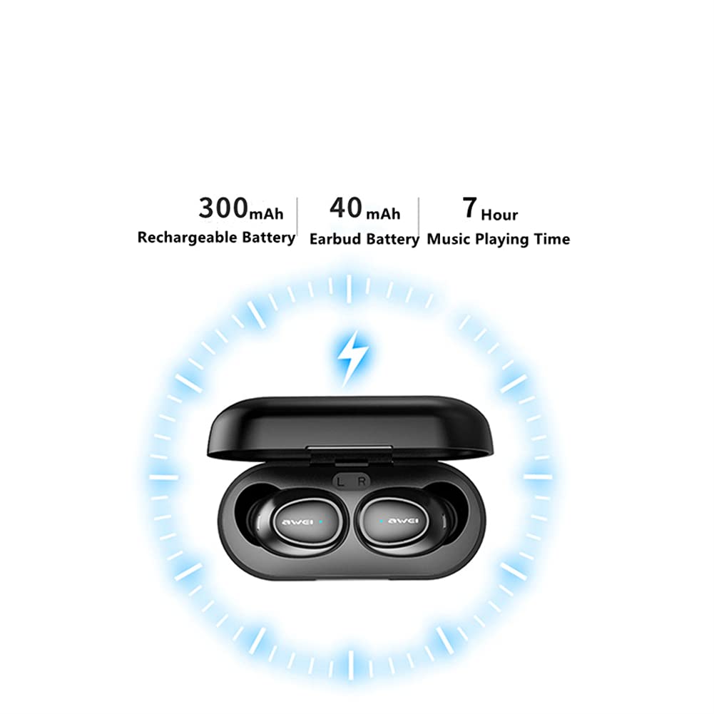 Vero Auricolari Wireless, Cuffie Wireless con Riduzione del Rumore, Impermeabile IP7, con Custodia di Ricarica USB C, per L'allenamento in Palestra