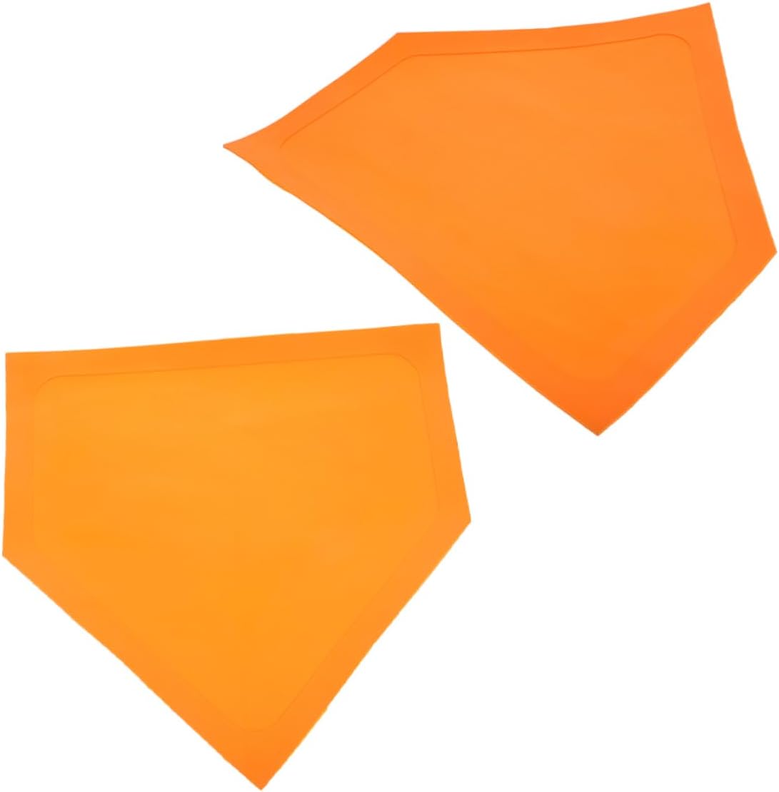 2pcs Portable Softball Home Plate Marker for Training TPE Baseball Training Equipment for Skill Teachers Backyard Batting Practice