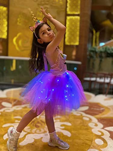 Vestido de Unicornio para Niñas con Luces LED miniatura 4