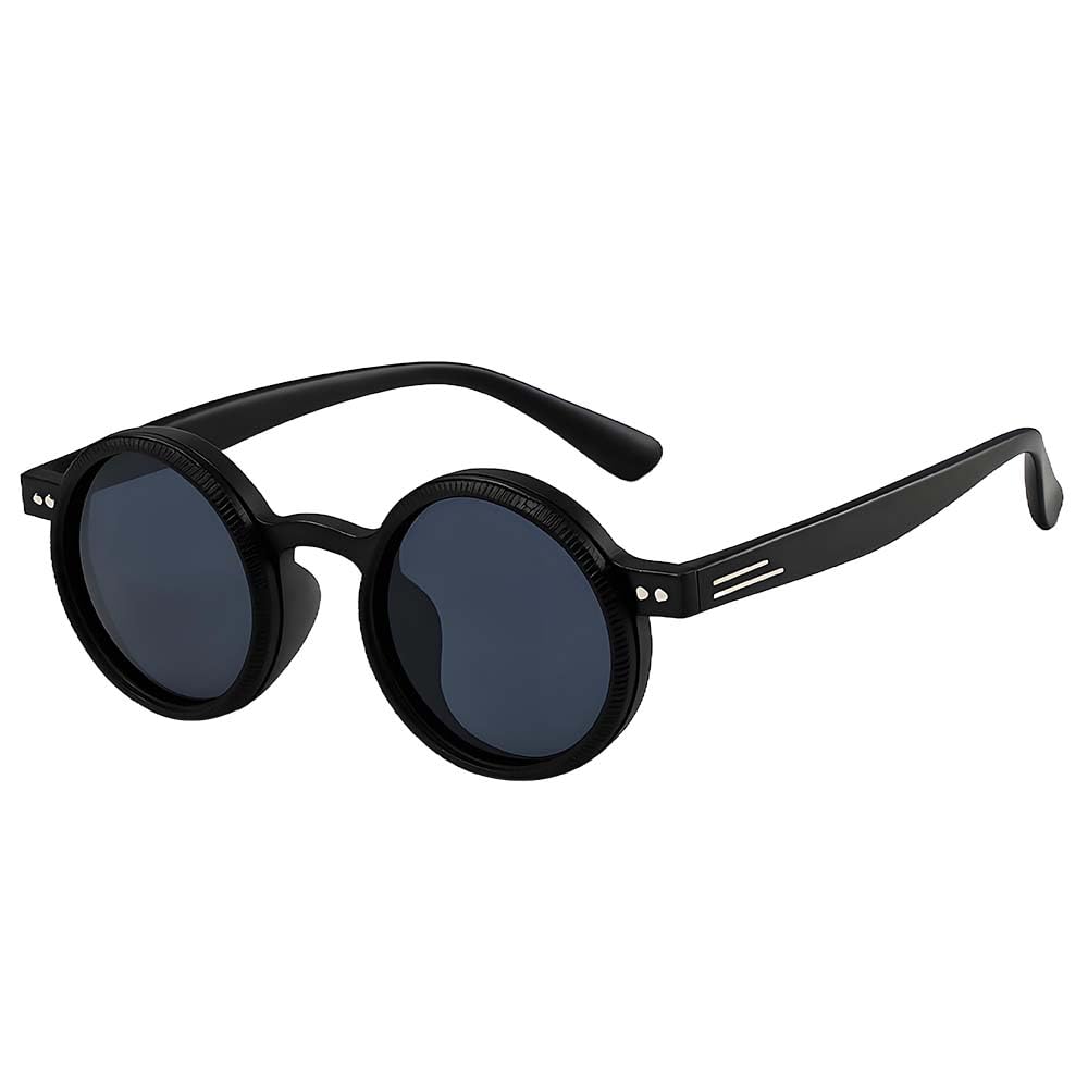 Adjustable Tint Sunglasses Round Polarized with Built-In ND Filter,Adjustable Retro Sunglasses for Men 1-9 Gears Manual