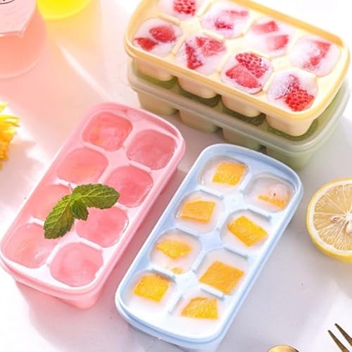 Bandeja para Hielo de Silicona con Tapa y 8 Celdas miniatura 2
