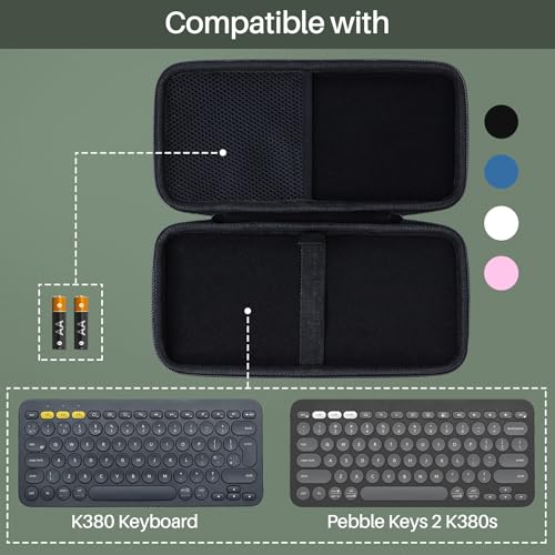 Funda dura Lebakort compatible con teclado Logitech K380 miniatura 3
