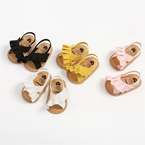 myppgg Baby Boys Girls Summer Sandals Non-Slip Soft Sole Infant Slippers Cotton Crib Shoes for Toddler First Walkers2