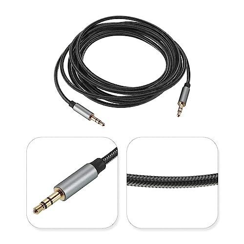 Cable auxiliar 3.5mm macho a macho gris 3 metros miniatura 2
