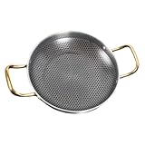 Didiseaon Edelstahl Waben bratpfanne Antihaftbeschichtet Honigwabenstruktur Für Meeresfrüchte Krebsgerichte Ergonomischer Griff Gleichmäßige Hitzeverteilung Leicht Zu Reinigen