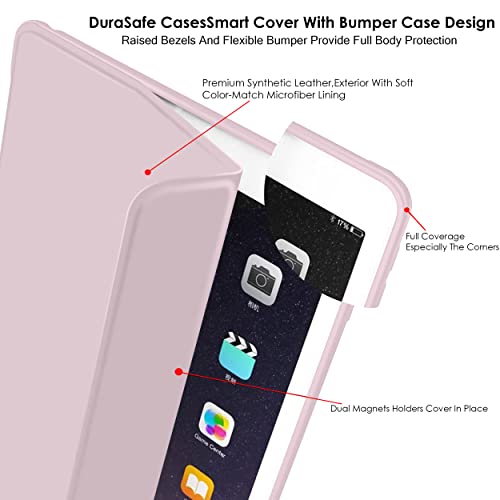 Image of DuraSafe Cases for iPad Mini 3 /2 /1 7.9 Inch Trifold Soft Silicone Shock Proof Magnetic Flip Case - Pink