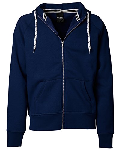 Tee Jays Mens TJ5435 Full Zip Hooded Sweatshirt - Navy Blue - L
