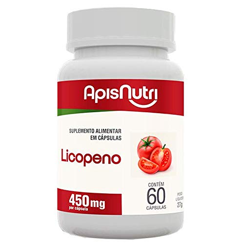 Kit 5 Licopeno de Tomate Apisnutri 60 cápsulas