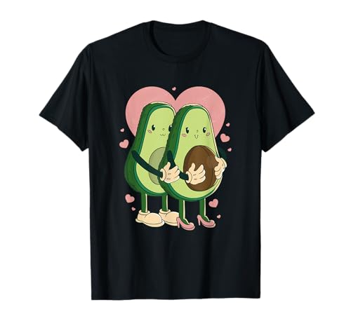 Aguacate Mamá Papá Embarazo Anuncio Bebé Bump Camiseta