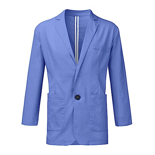 Men's Light Summer Suit Jacket, Stretch Lightweight Casual Cool Suit Jackets, Soft Wrinkle Free Breathable Slim Fit Blazers3