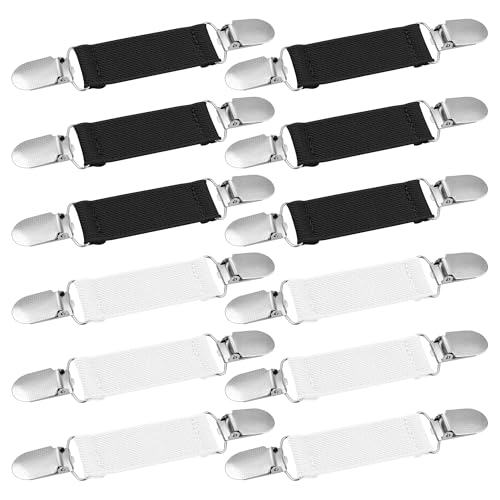 Image of Ruisita 12 Pieces Dress Clips Back Cinch Set, Shirt, Sweater, Clothes, Mitten, Shawl, Waist Clips for Women Men