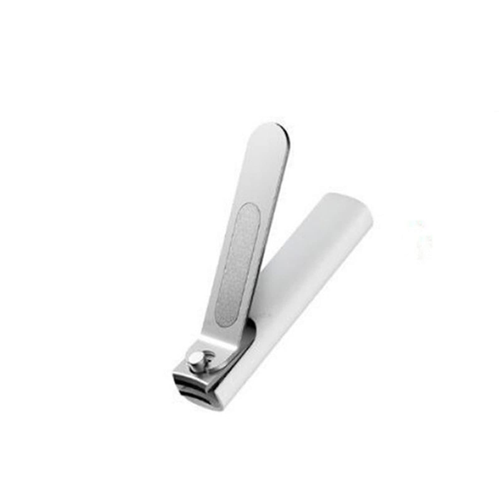 Cortaúñas, cortaúñas Original de Acero Inoxidable con Cubierta antisalpicaduras, recortador, Cuidado de pedicura, cortaúñas, Lima Profesional