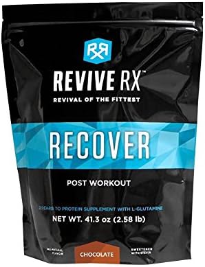 Revive Rx Recover Post Work Out Recovery Carbs, Protein and L-Glutamine 2.51lb Bulk, Chocolate