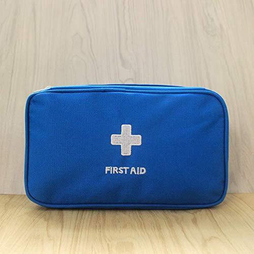 Losuya Portable Travel First Aid Kit Mini Medical Bag Drug Pack Storage Bag Empty (Blue)