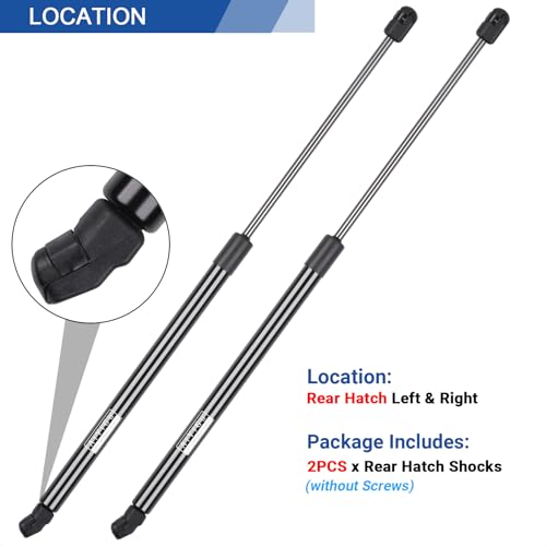 AiYiGu 6120 Rear Hatch Shocks Struts Lift Gate Supports Gas Springs Compatible with 2007 2008 2009 2010 2011 2012 2013 2014 Ford Edge, Pack of 2 PCS,Replace PM3116 SG304084