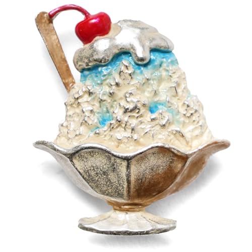 [dear-japan] 帯留め かき氷 レトロ ブルーハワイ 夏 日本製