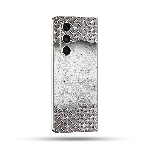 Image of MightySkins Skin Compatible with Samsung Galaxy Z Fold 5 Full Wrap - Ripped Metal | Protective, Durable, and Unique Vinyl Decal wrap Cover | Easy to Apply, Remove, and Change Styles | Made in The USA