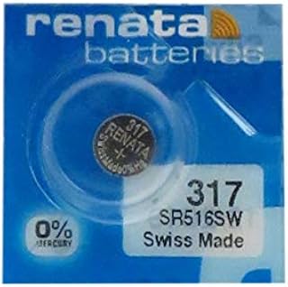 317 / SR516SW Renata Silver Oxide Button Battery (10)
