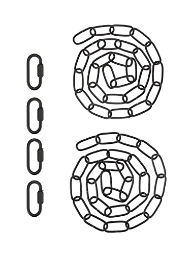 Image of Aspen Creative 21111-81,Steel 3 Feet Heavy Duty Chain & Quick Link Connector for Hanging Up Maximum Weight 40 Pounds-Lighting Fixture /Swag Light /Plant in Oil Rubbed Bronze.11 Gauge.