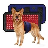 13.8"*7" Red Light Therapy Pad for Dogs Body, 70 LEDs Redlight Therapy Wrap with Timer, Heating Mat Products with Band for Back Belly Leg Knee Thigh, Gifts for Men, Women, Pets Dog