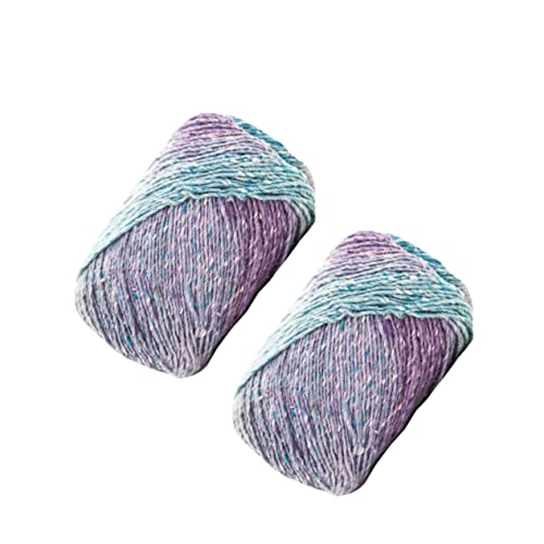 Corhad Multi Colored Yarn Muikle Multicolor Yarn Knitting Yarn Soft Hand Knitting Yarn Self- Striping Crochet Yarn Milk Gradient Colorful Yarn Knitting Yarn Material To Weave Hat Rainbow Yarn #TOP5
