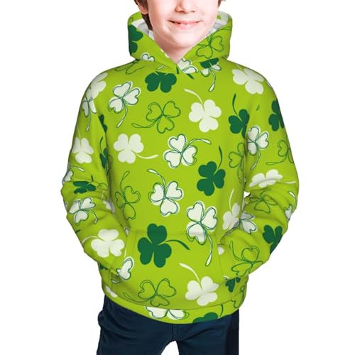 St Patrick's Day7 Kid Hoodies Boys Sweatshirts Girls Pullover with Pocket3