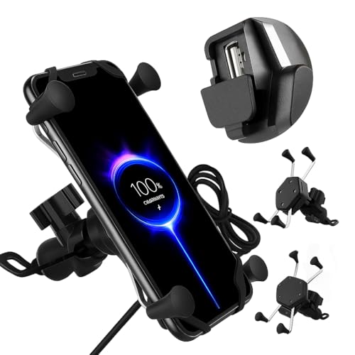Suporte de Celular para Moto Resistente, Impermeável, Antivibração, Rotação 360°, Designer Ergonômico, Compatível com Celulares Android e iOS