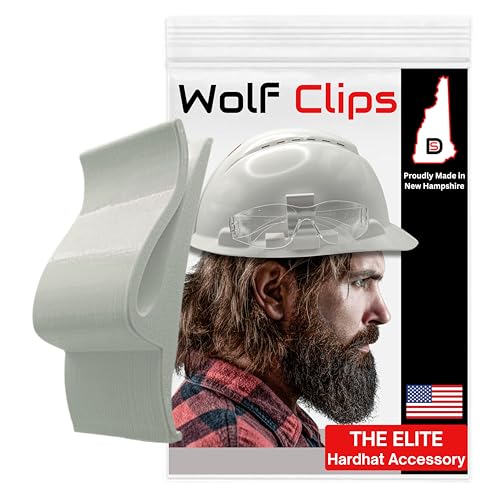 Diligence Wolf Clips – Hard Hat Accessory Clip – Durable PETG Construction Tool Holder – Job