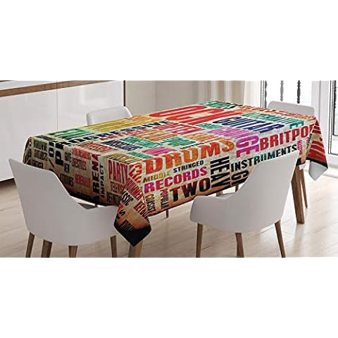 ABAKUHAUS Music Tablecloth for Dining Cover