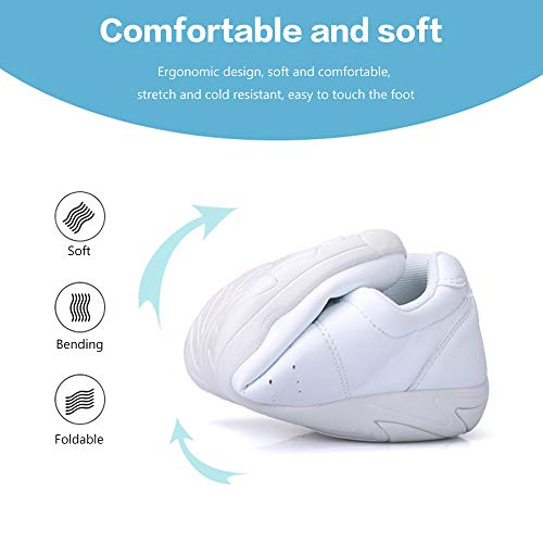 Cheer Shoes for Women White Cheerleading Athletic Dance Shoes Flats Girls Tennis Walking Sneakers4