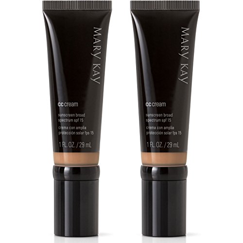 Mary Kay CC Cream Sunscreen Broad Spectrum SPF 15 1fl. oz / 29 mL - Deep (2-Pack)