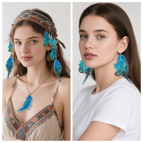 160 Pièces Bleu Plumes de Faisan, Plumes Loisirs Creatifs Décoration – vue 7