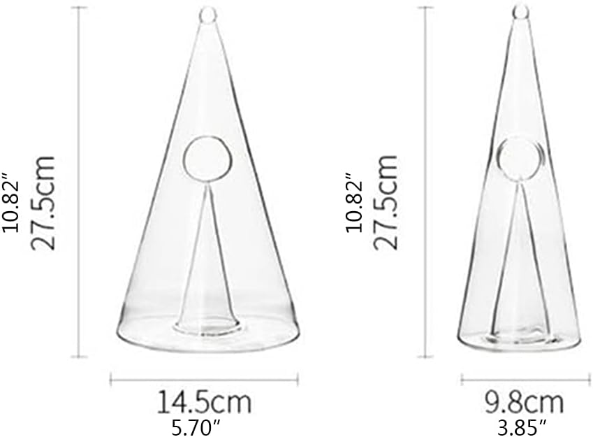 Glass Wine Decanter Pyramid Waterfall Seperator Pourer Divider Champagne Accessories Pourer