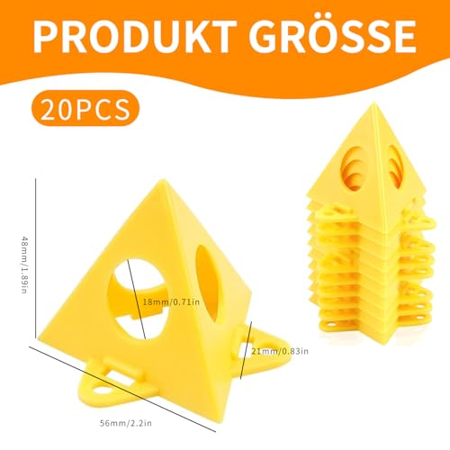 Pyramidenständer für Malerei - 20 Stück, vielseitige Malständer für Leinwand, Pouring und Holzarbeiten, langlebige und stabile Malpyramiden, einfach zu verwenden und wiederverwendbar