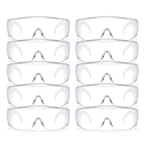 NAMSAN 10 Pair Safety Goggles Lab Protective Eyewear over Prescription Glasses Work Protective Goggles Safety Glasses Eye Protection NAMSAN 10 Pair Safety Goggles Lab Protective Eyewear over Prescription Glasses Work Protective Goggles Safety Glasses Eye Protection