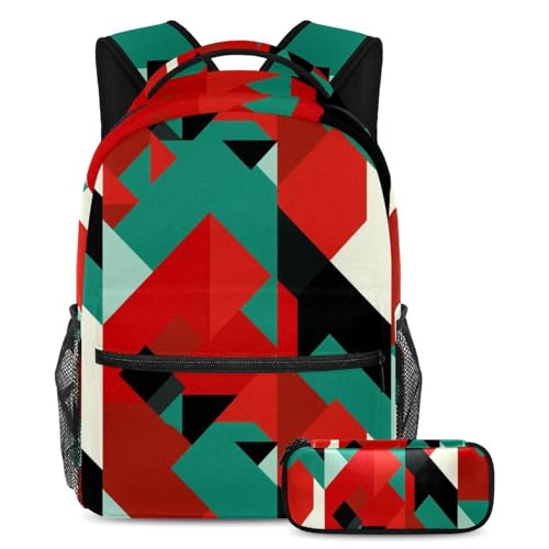 Sac à dos drapeau artistique : fini le désordre avec ce grand cartable et trousse