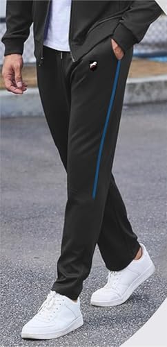 Image of JUST RIDER Men's Regular Fit Track Pants || NS Polyester Fabric Track Pants for Men Relaxe Fit