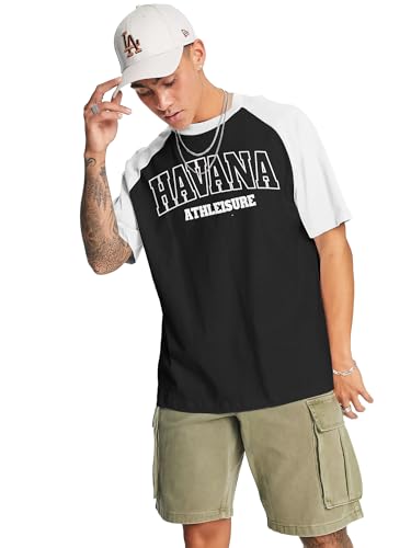Jump Cuts||Printed Tshirt for Men||Drop Shoulder Tshirt for Men||Round Neck for Men||Cottonblend Oversized T-Shirt Black