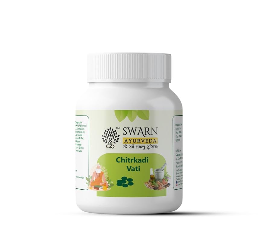 Chitrakadi Vati Ayurvedic, 40 Tablets | Digestive Wellness, GMP Certified, Classical Formulation, Supports Appetite, Traditional Herbal-image-44