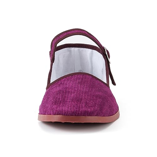 Image of Womens Classic China Flats, Casual China Doll Shoes, Cotton Mary Janes, Chinese Tai Chi Shoes